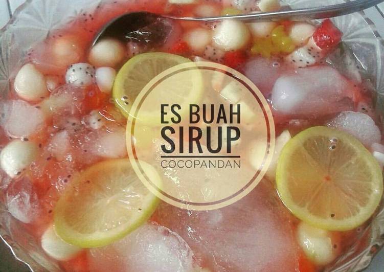 gambar untuk resep Es Buah sirup cocopandan