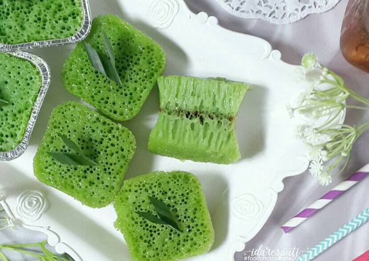 cara membuat Bika Ambon Green Tea Teflon Ekonomis #pr_kuetradisionalberserat