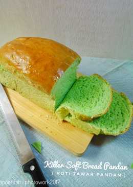 Killer Soft Bread Pandan (Roti Tawar Pandan)