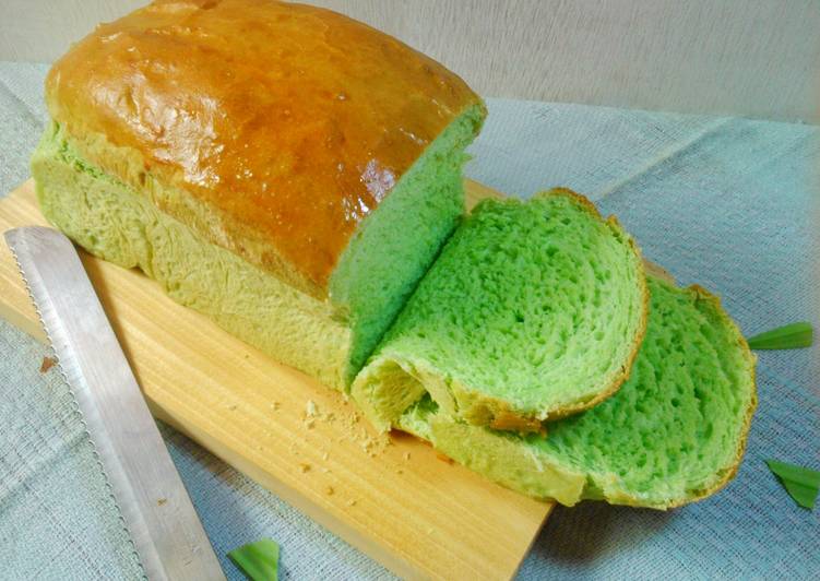 Resep Killer Soft  Bread Pandan Roti  Tawar Pandan oleh 