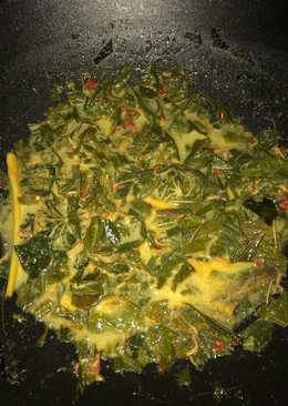 Gulai daun singkong teri medan