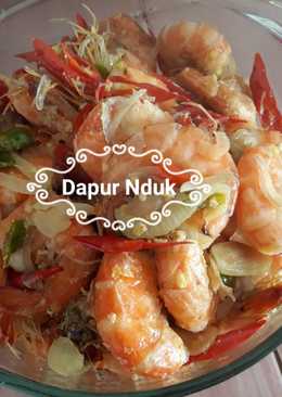 Tumis udang simple