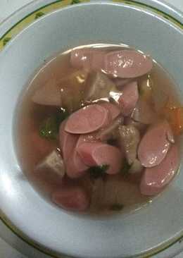 Sop pentol sosis merah