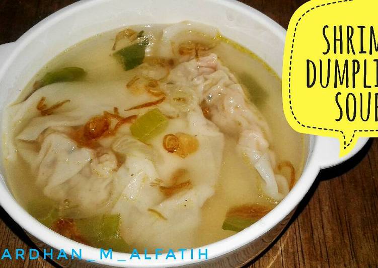 resep Shrimp dumpling soup (mpasi1+)