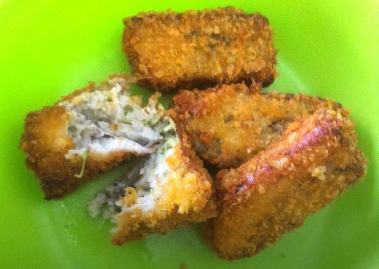 resep lengkap untuk Nugget ikan lele brokoli wortel (tanpa MSG)