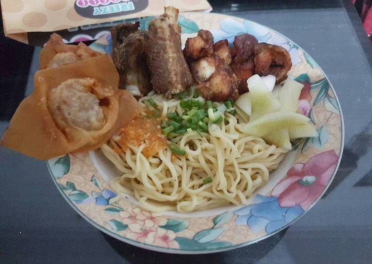 resep Pangsit mie babi