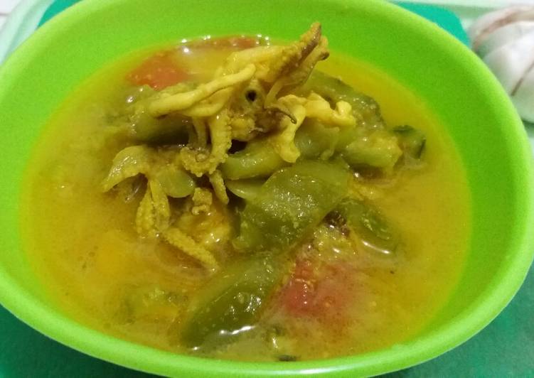 resep makanan Oyong kuah kuning sedap banget