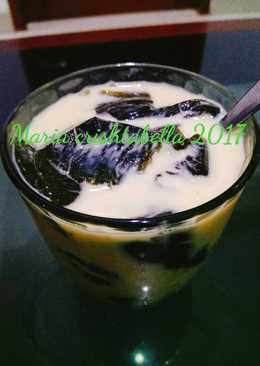 Es cincau home Made(pake susu and madu)