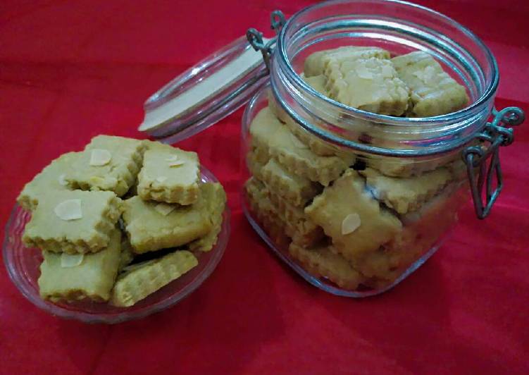 resep makanan Cookies Green tea almond