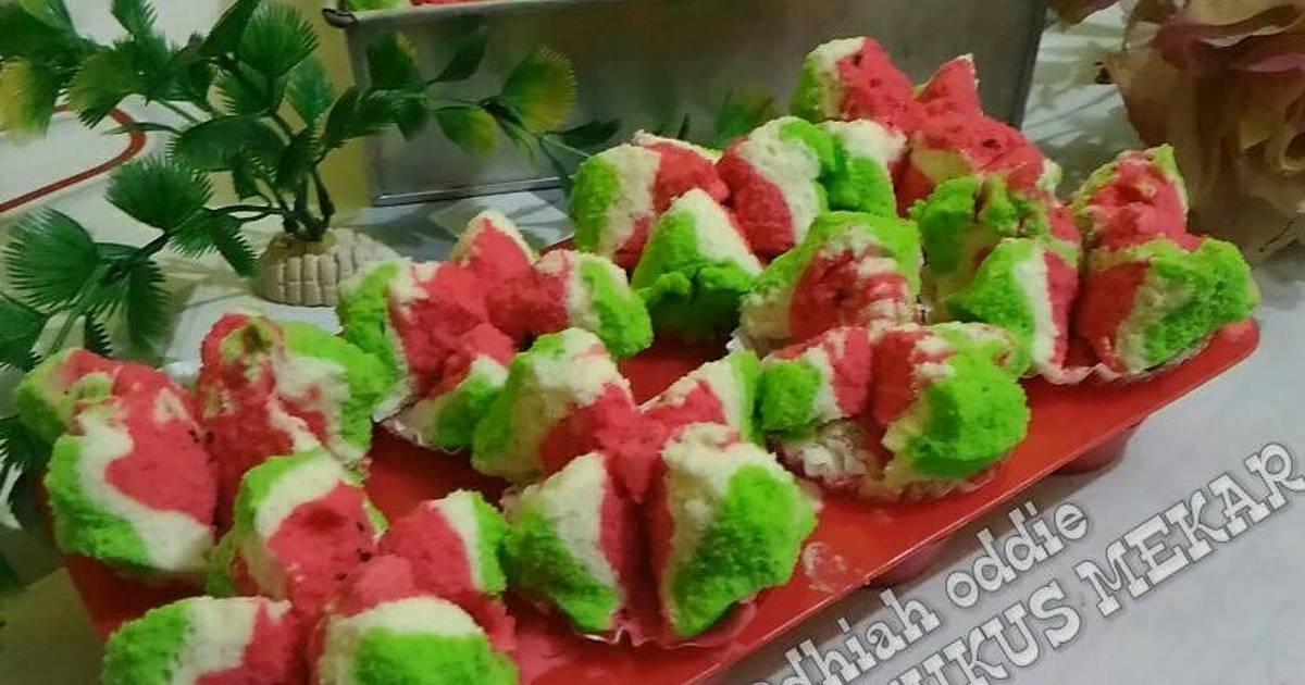 Resep Bolu kukus mekar Resep Bolu kukus mekar
