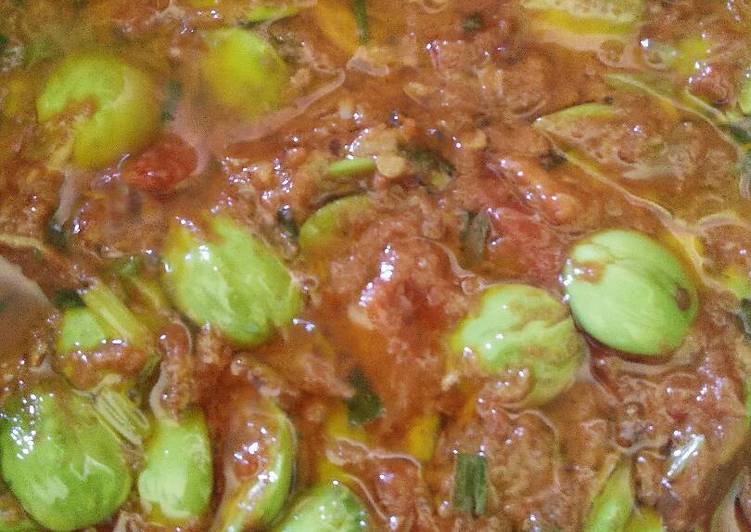 gambar untuk resep Sambal Bajak+Petai