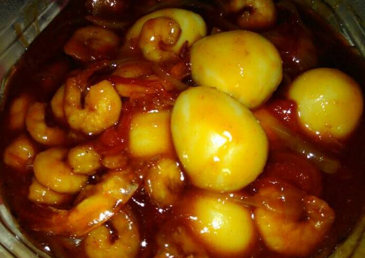 Resep Udang Telur Puyuh Saus madu pedas manis - Bunda AL