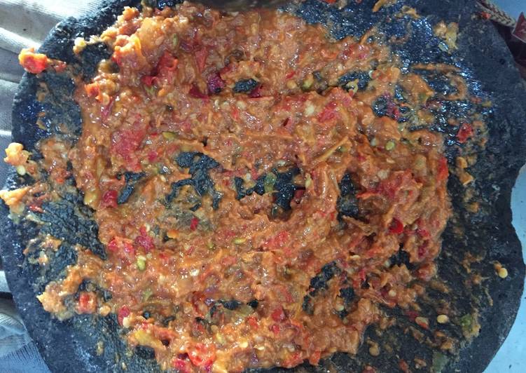 Resep Sambal terasi ala lamongan - A putri