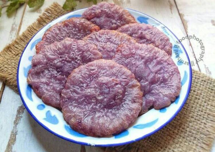 gambar untuk resep makanan Kue Cucur Ubi Ungu #pr_olahantepungberas