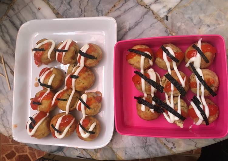 resep masakan Takoyaki Sosis