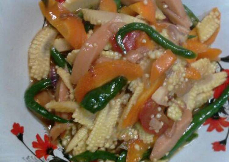 resep Tumis putren sosis