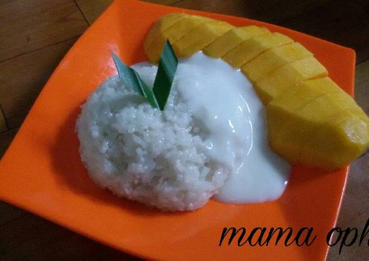 resep lengkap untuk Mango sticky rice