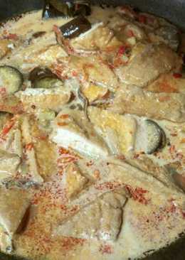 Sayur tahu terong(santan pedas)
