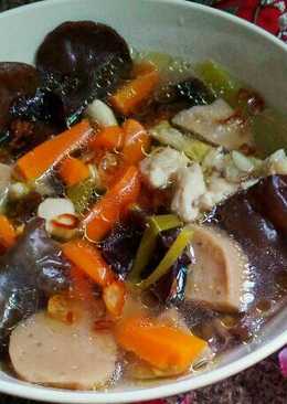 Sup Ayam Jamur Baso (menu anak)