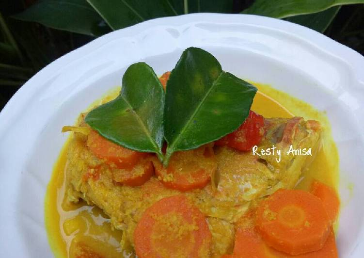 resep masakan Kepala Kakap Kuah Kuning