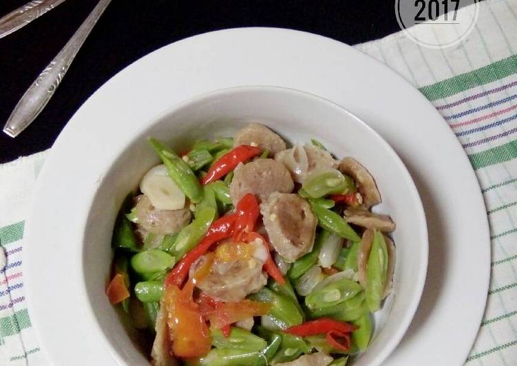 Resep Tumis buncis+bakso #PR_recookolahanbakso - ayunabillarumaropen_