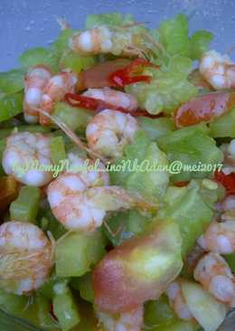 Pare udang tumis pedas, no pahit