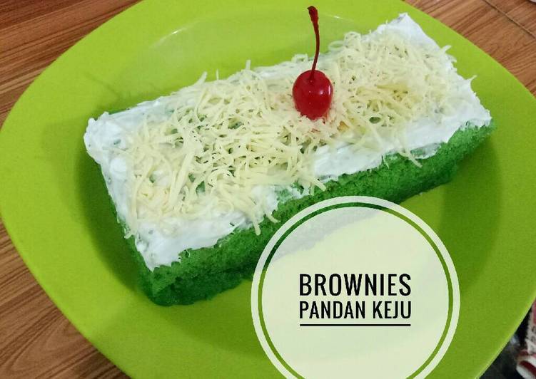 Resep Brownies kukus pandan keju Dari lia margarita