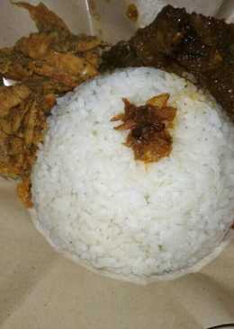 Nasi + sambal/gpuk/ikan ptek tepung