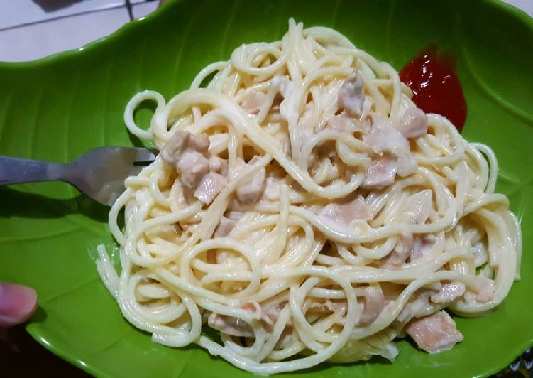 gambar untuk cara membuat Spaghetti Carbonara