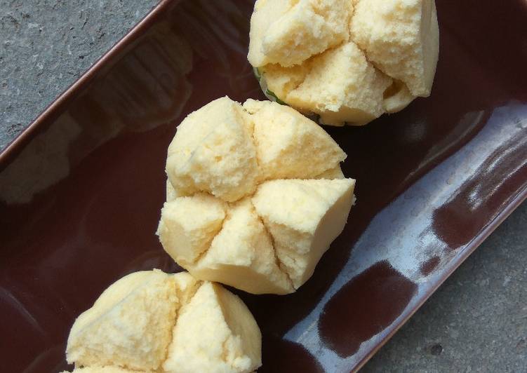 resep masakan Bolu Kukus Mekar Labu Kuning