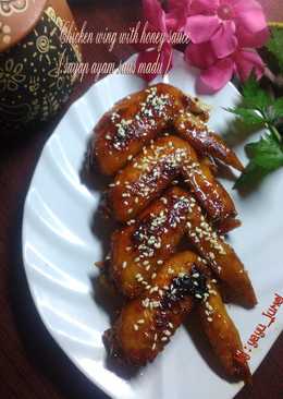 Chicken wing with honey sauce (sayap ayam saus madu)