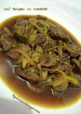 Beef teriyaki ala rumahan