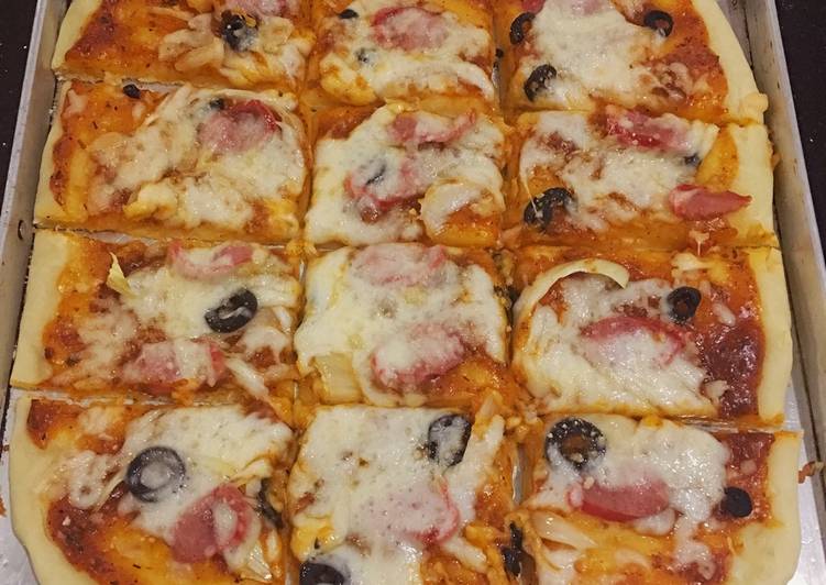 gambar untuk cara membuat Pizza Dough Empuk & Gampang