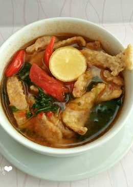 Asem-asem Tahu Kulit Kuah Kemangi