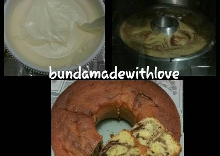 resep Marble cake No pelembut No pengembang