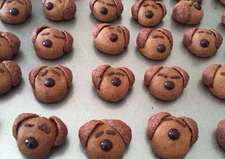 bahan dan cara membuat Milo Doggie Cookies