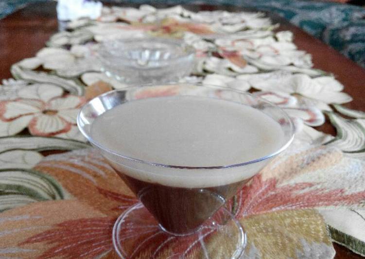 resep Puding coklat vla vanilla ala kfc