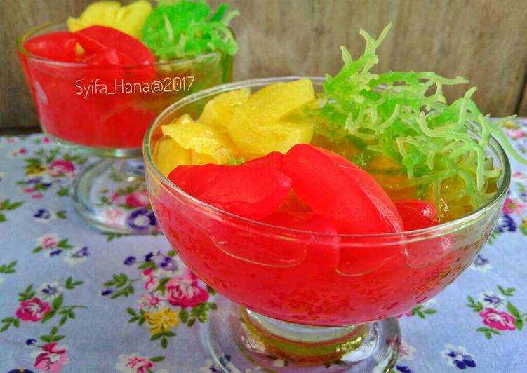 Resep Setup Nanas & Manisan Kolang-kaling Oleh Mama Syifa Hana