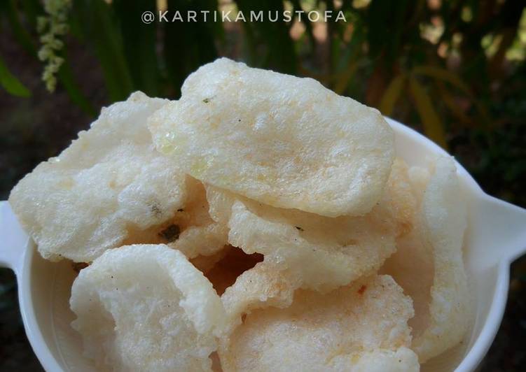 resep makanan Kerupuk nasi homemade - mpasi