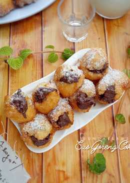 Soes Goreng Coklat