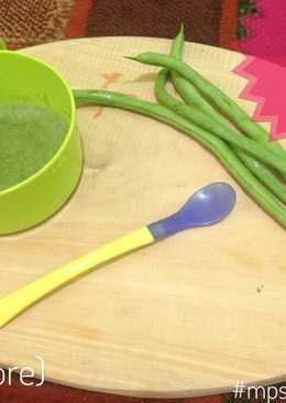Puree Buncis (menu tunggal 6m) MPASI