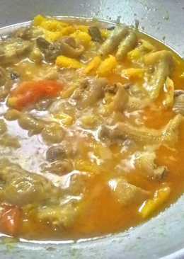 Ceker pedas + nanas
