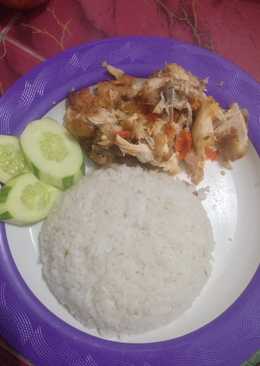 Ayam penyet rumahan