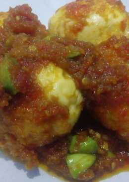 Balado telur sambal petai