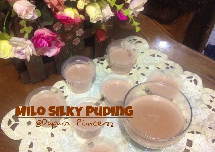 cara membuat Milo Silky Puding (Super Simple)