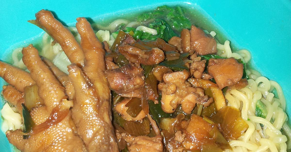 Resep Mie Ayam Ceker non MSG ala prilyrm