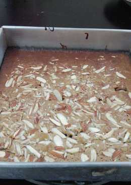Brownis coklat mint almond (no mixer)