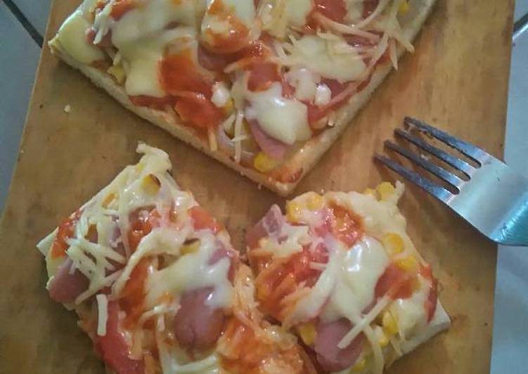 gambar untuk resep Pizza ?? roti tawar