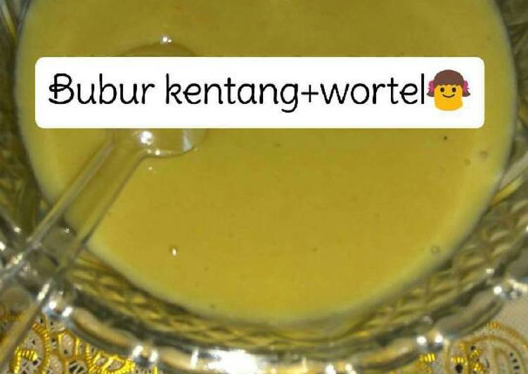 resep makanan Bubur kentang wortel MPASI