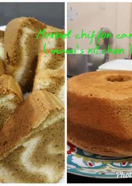 Marbel chiffon cake